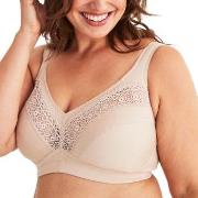 Swegmark BH Cotton Star Soft Bra Beige bomull C 85 Dam