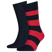 Tommy Hilfiger Strumpor 2P Men Rugby Sock Blå/Röd Strl 43/46 Herr