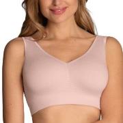 Anita Lotta Bralette BH Ljusrosa nylon XX-Large Dam
