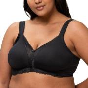 Triumph BH Modern Lace Cotton Soft Bra Svart B 110 Dam