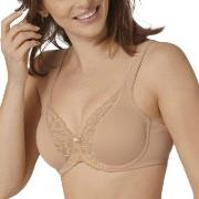 Triumph BH Modern Lace Cotton Underwire Bra Beige D 90 Dam