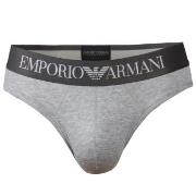 Armani Cotton Stretch Brief Kalsonger Grå bomull Medium Herr