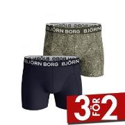 Björn Borg Kalsonger 2P Cotton Stretch Shorts 2112 Grön bomull Large H...