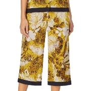 DKNY Rooftop Ready Wide Capri Pant Gul mönstrad viskos X-Large Dam