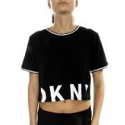 DKNY Spell It Out SS Top Svart Medium Dam