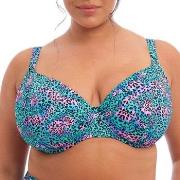 Elomi Electric Savannah UW Plunge Bikini Top Leopard G 80 Dam