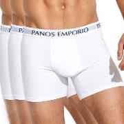 Panos Emporio Kalsonger 3P Base Bamboo Cotton Boxer Vit Large Herr