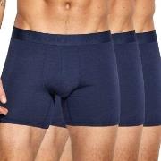 Panos Emporio Kalsonger 3P Base Bamboo Cotton Boxer Marin X-Large Herr