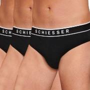 Schiesser Kalsonger 3P 95-5 Organic Cotton Rio Brief Helsvart bomull L...