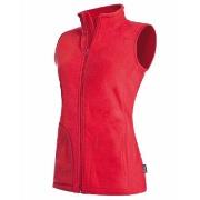 Stedman Active Fleece Vest For Women Röd polyester Large Dam