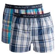 Gant Kalsonger 2P Cotton With Fly Boxer Shorts Rutig bomull Medium Her...