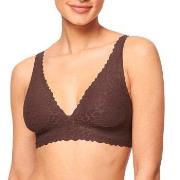 Sloggi BH ZERO Feel Lace 2.0 Bra Top Brun Large Dam