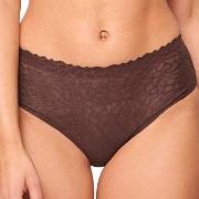 Sloggi Trosor ZERO Feel Lace 2.0 High Waist Brief Brun X-Small Dam