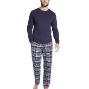 Jockey Pyjama 11 Mix Cotton Blå/Grön bomull Medium Herr