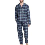 Jockey Woven Pyjama 3XL-6XL Blå/Ljusblå 3XL Herr
