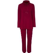 Damella Bamboo Frenchterry Suit Röd Bambu X-Large Dam