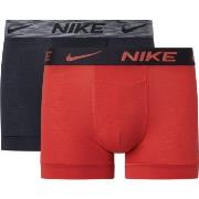 Nike Kalsonger 2P Dri-Fit ReLuxe Trunk Röd/svart X-Large Herr