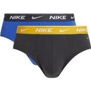 Nike Kalsonger 2P Everyday Cotton Stretch Brief Grå/Gul bomull Small H...