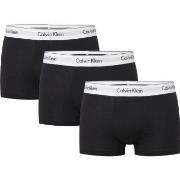 Calvin Klein Kalsonger 3P Modern Cotton Stretch Trunk Svart bomull Sma...