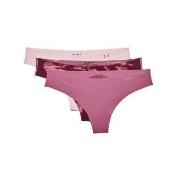 Under Armour Trosor 3P Pure Stretch Thong Rosa Mönstrad Large Dam