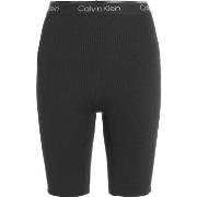 Calvin Klein Sport Ribbed Knit Shorts Svart polyester Small Dam