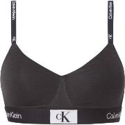 Calvin Klein BH CK96 String Bralette Svart bomull Large Dam