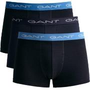 Gant Kalsonger 3P Cotton Trunks Svart/Blå bomull X-Large Herr