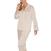 Lady Avenue Pure Silk Basic Pyjamas Pärlvit silke XX-Large Dam