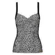 Damella Geena Patterned Protes Tankini Top Svart 46 Dam