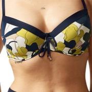 Chantelle Flowers Underwire Bikini Bra Blå m blommor G 85 Dam