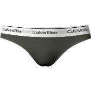 Calvin Klein Trosor Modern Cotton Field Olive Thong Oliv X-Large Dam