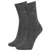 Calvin Klein Strumpor 2P Annika Flat Knit Sock Mörkgrå Strl 37/41 Dam