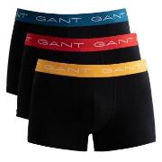 Gant Kalsonger 3P Cotton Stretch Trunks Colored Svart/Röd bomull X-Lar...