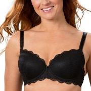 Trofe Julia Lace Padded Bra BH Svart polyamid E 85 Dam