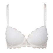 Trofe Julia Lace Padded Bra BH Vit polyamid D 90 Dam