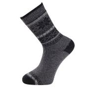 Trofe Knitted Patterned Wool Sock Strumpor Grå Strl 35/38 Dam