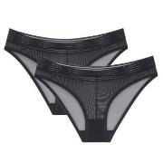 Triumph Trosor 2P Tempting Sheer Highleg Tai Svart polyester Small Dam