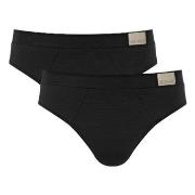 Sloggi Kalsonger 2P For Men GO Natural Brief Svart bomull Large Herr