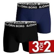 Bjorn Borg Bamboo Cotton Blend Boxer Kalsonger 2P Svart/Blå Small Herr