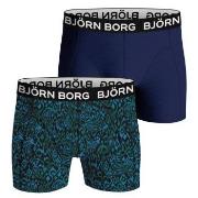 Bjorn Borg Bamboo Cotton Blend Boxer Kalsonger 2P Blå/Grön XX-Large He...