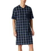 Schiesser Comfort Nightwear Shortsleeve Nightdress Mörkblå bomull 58 H...