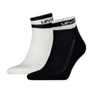 Levis Strumpor 2P Mid Cut Stripe Socks Svart/Vit Strl 39/42