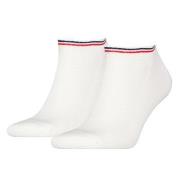 Tommy Men Uni TJ Iconic Sneaker Sock Strumpor 2P Vit bomull Strl 35/38...