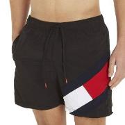 Tommy Hilfiger Badbyxor Solid Flag Swim Shorts Svart nylon Medium Herr