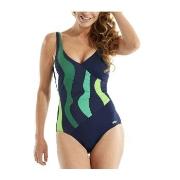 Damella Julia Basic Swimsuit Blå/Grön 42 Dam