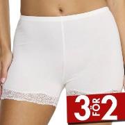 Damella Trosor Lace Boxer Brief Vit polyester Medium Dam