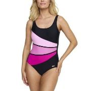 Damella Laura Chlorine Resistant Swimsuit Svart/Rosa 44 Dam