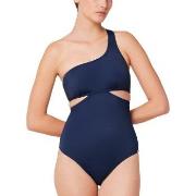 Triumph Summer Mix And Match 03 Padded Swimsuit Navy C 42 Dam