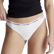 Calvin Klein Trosor 3P Modern Logo Thongs Vit bomull X-Small Dam