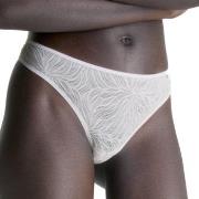 Calvin Klein Trosor Sheer Marquisette Lace Thong Vit polyamid Large Da...